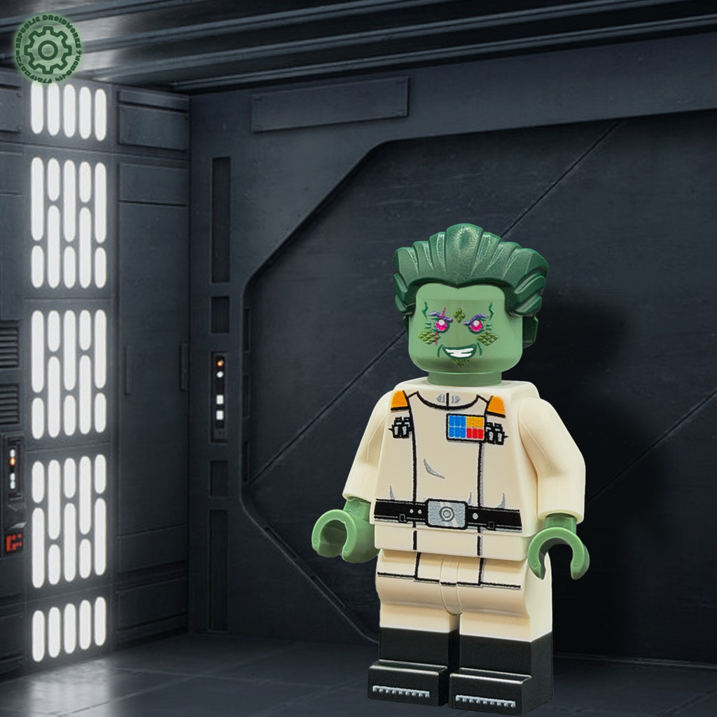 LEGO custom minifigure of a character on his imperial star destroyer