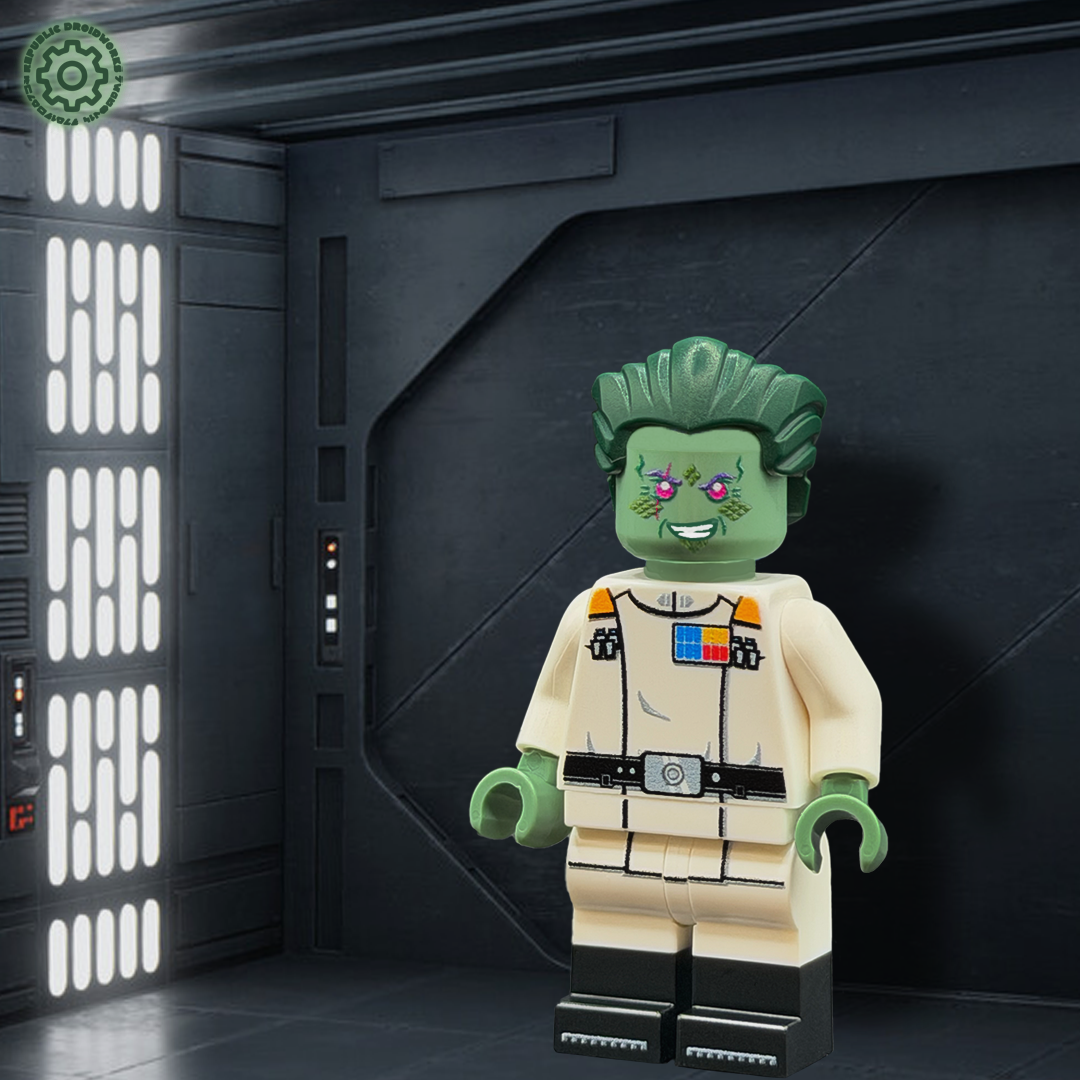 LEGO custom minifigure of a character on his imperial star destroyer